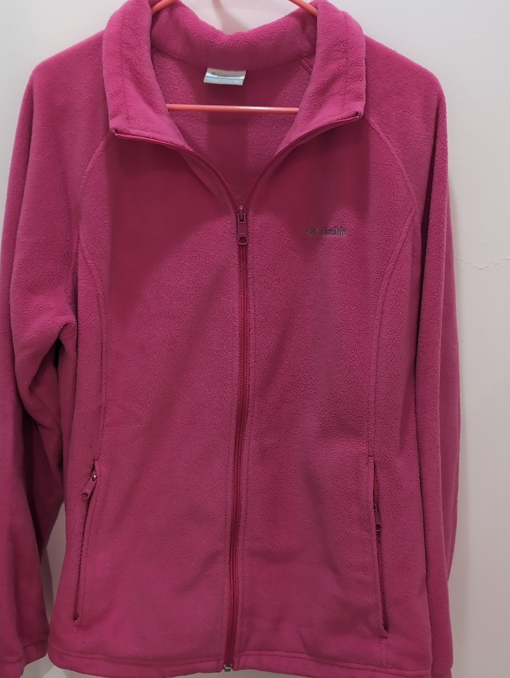 Columbia Women's Pink Full-Zip Fleece Jacket 2X